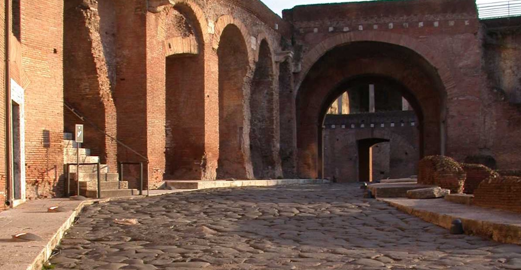 il tratto della via Biberatica presso l’Arcone il tratto della via Biberatica presso l’Arcone