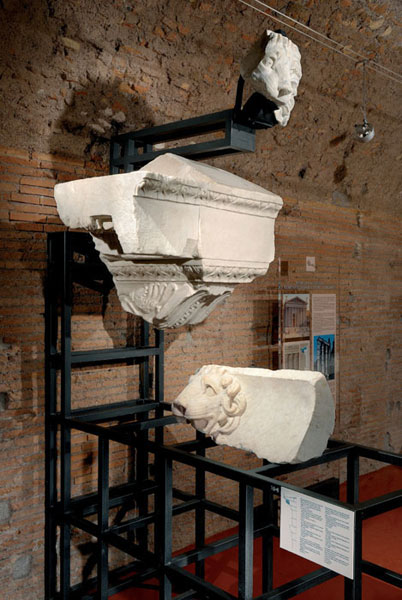 Sezione Memoria dell'Antico: ordine esterno del Tempio di Marte Ultore nel Foro di Augusto