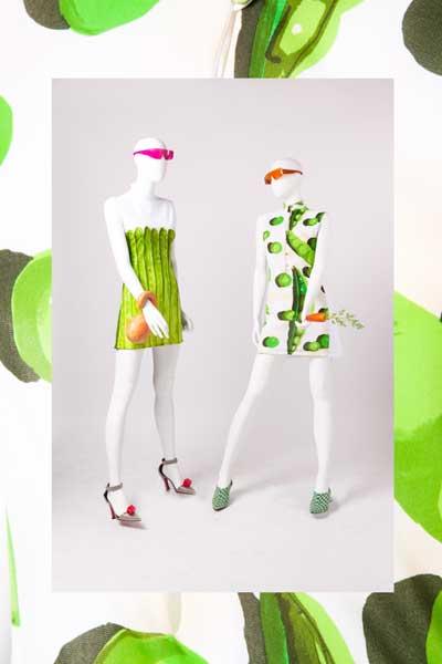 Ken Scott - Collezione gastronomica. Primavera/Estate 1970  “Ken Scott cooks something new...” Mini dress Ken scott.  Fondazione Ken Scott