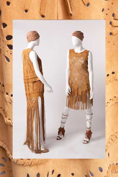 Alberta Ferretti - Collezione Primavera/Estate 2015. Abito in pizzo macramè con applicazioni tridimensionali di fiori e frutta. Courtesy Alberta Ferretti