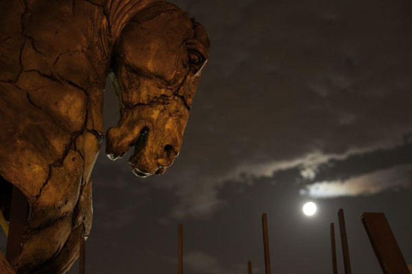 Gustavo Aceves, Installation view of Lapidarium - Mario Basilio