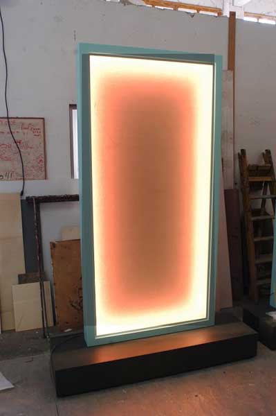 19. Pannelli in allestimento per la mostra