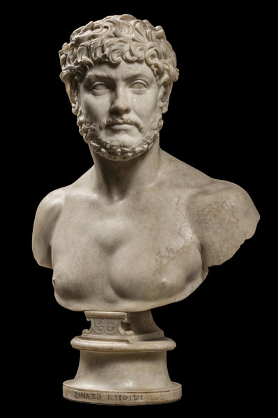 Busto di ignoto con firma dello scultore Zena II (Zenas B, in greco) - Musei Capitolini, Palazzo Nuovo, Sala del Fauno, Roma