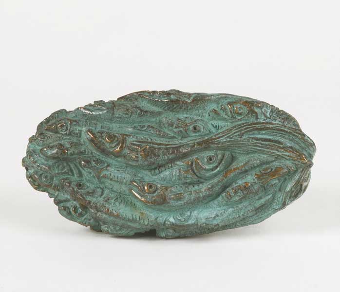 18. FONTANA. Bronzo fusione a cera persa, l. 65 cm