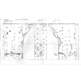 Rilievo delle tre facce di un pilastro