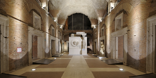 Veduta della Grande Aula nei Mercati di Traiano