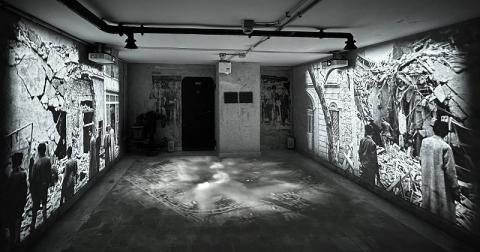 Sala del rifugio antiaereo rifugio antiaereo