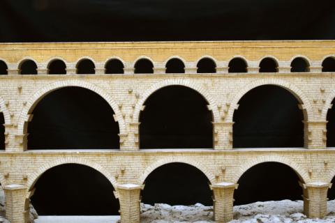 Pont du Gard, seconda fase mostra
