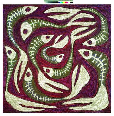 12. DIPINTO. Tecnica mista su legno, 150 x 150 cm 12. DIPINTO. Tecnica mista su legno, 150 x 150 cm