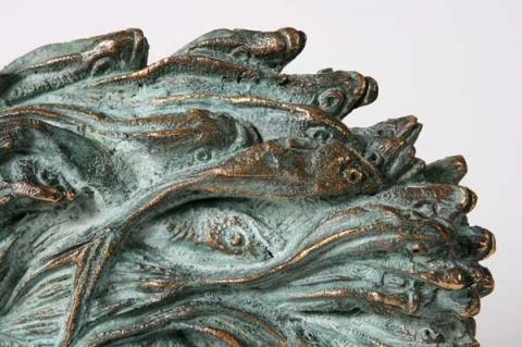 20. FONTANA, dettaglio. Bronzo fusione a cera persa, l. 65 cm 20. FONTANA, dettaglio. Bronzo fusione a cera persa, l. 65 cm