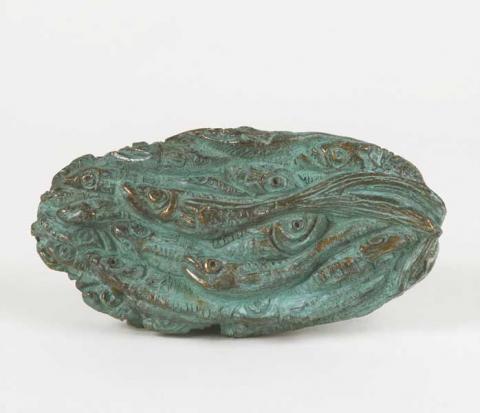 18. FONTANA. Bronzo fusione a cera persa, l. 65 cm 18. FONTANA. Bronzo fusione a cera persa, l. 65 cm