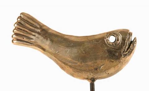 15 PESCI. Bronzo fusione a cera persa e ferro, h. 170 cm 15 PESCI. Bronzo fusione a cera persa e ferro, h. 170 cm